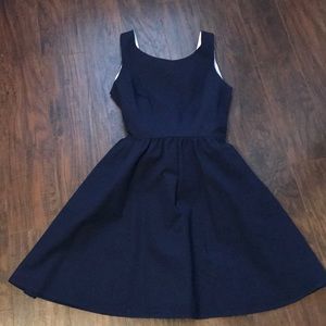 Lauren James Navy Seersucker NWT